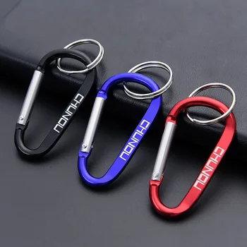 

Color Carabiner Keychain Aluminum D Shape Buckle Pack Spring Loaded For Camping T Carbine Carabiner For Keys S074