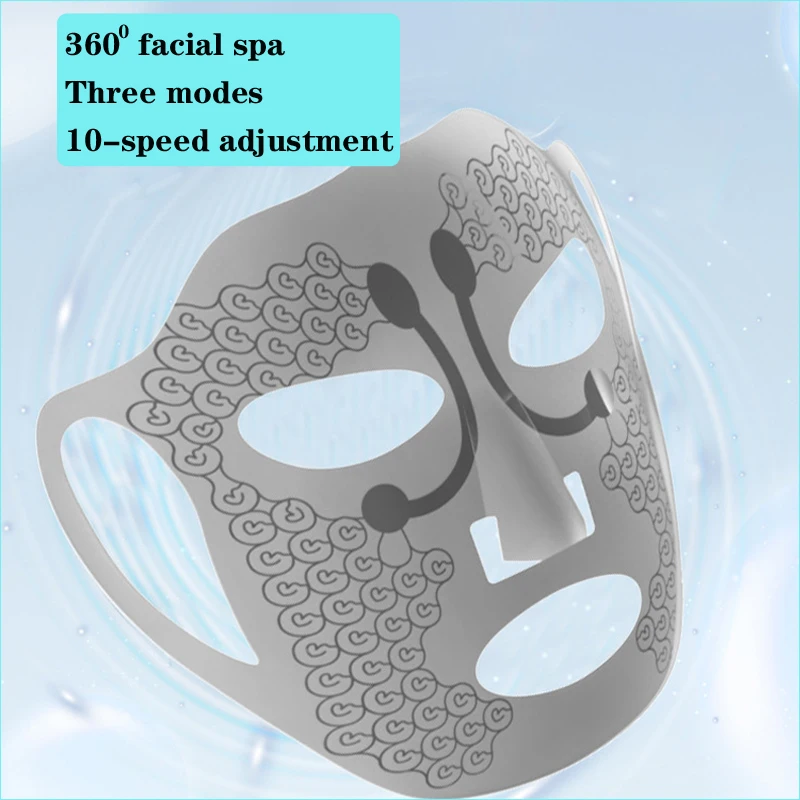 Electric Facial Massage Mask Ems Magnet Pluse Face Beauty Massager Anti Wrinkle Moisturizing Cream Absorption Lifting Skin Spa