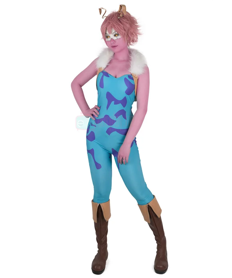 Ashido Mina Косплей боевая униформа боди аниме мой герой Academy костюм prop