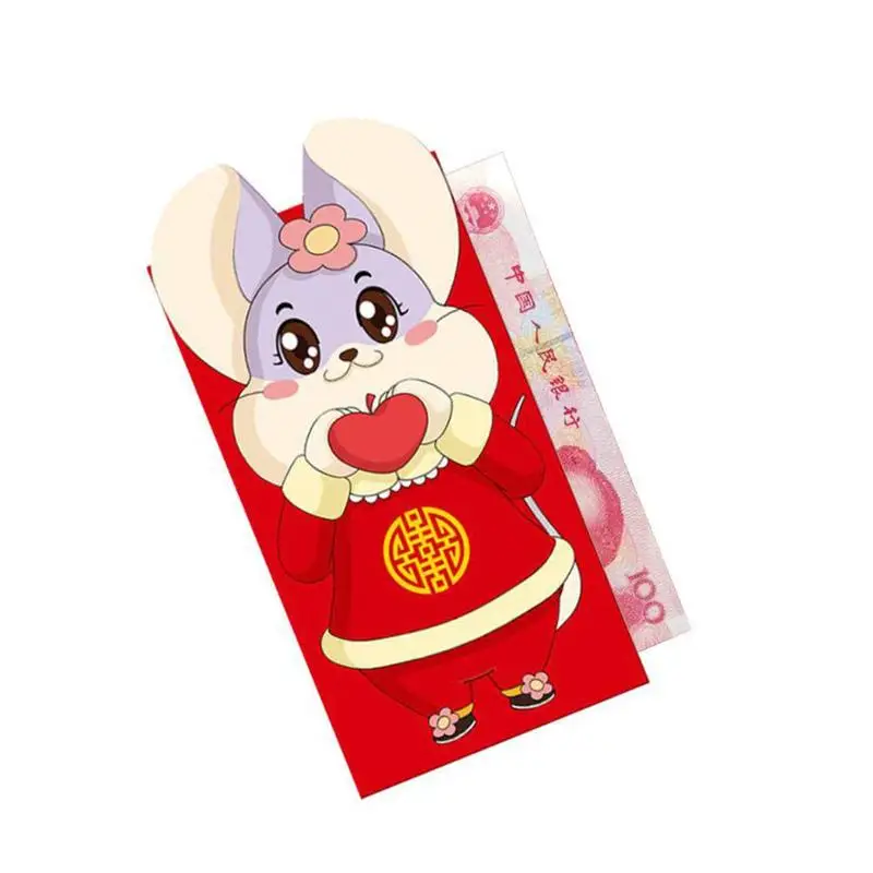 6 шт./компл. года, бело-серые кисточки для китайского Нового года год персонаж мультфильма Творческий трехмерной формы ребенок нажал бумажник сумка