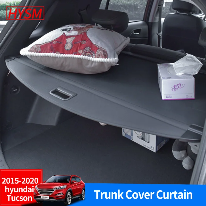 For Hyundai Ix 35 Tucson TL 2015-2021 Car Cargo Cover Trunk Parcel Shelf Material Curtain Rear Racks Accessories Interior | Автомобили и