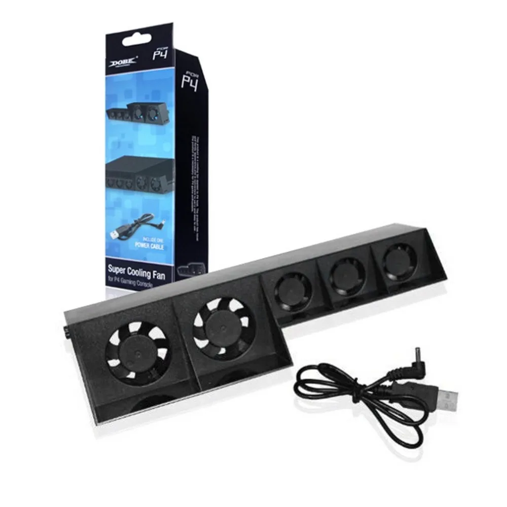  USB Cooling Fan External Turbo Temperature Control Cooler for Playstation PS4 Gaming Console Ventil