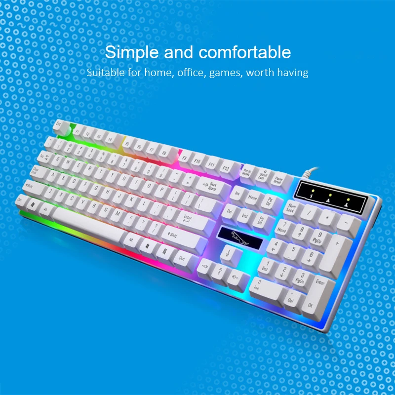 Игровая клавиатура RGB с подсветкой Проводная Механическая сенсорная