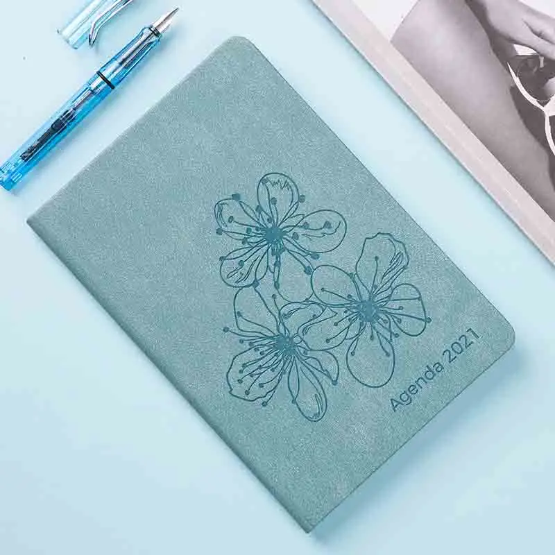

2021 Agenda Planner Organizer A5 Diary Notebook Monthly Weekly Notepad 365 Days Note Book Back to School Manual Travel Handbook