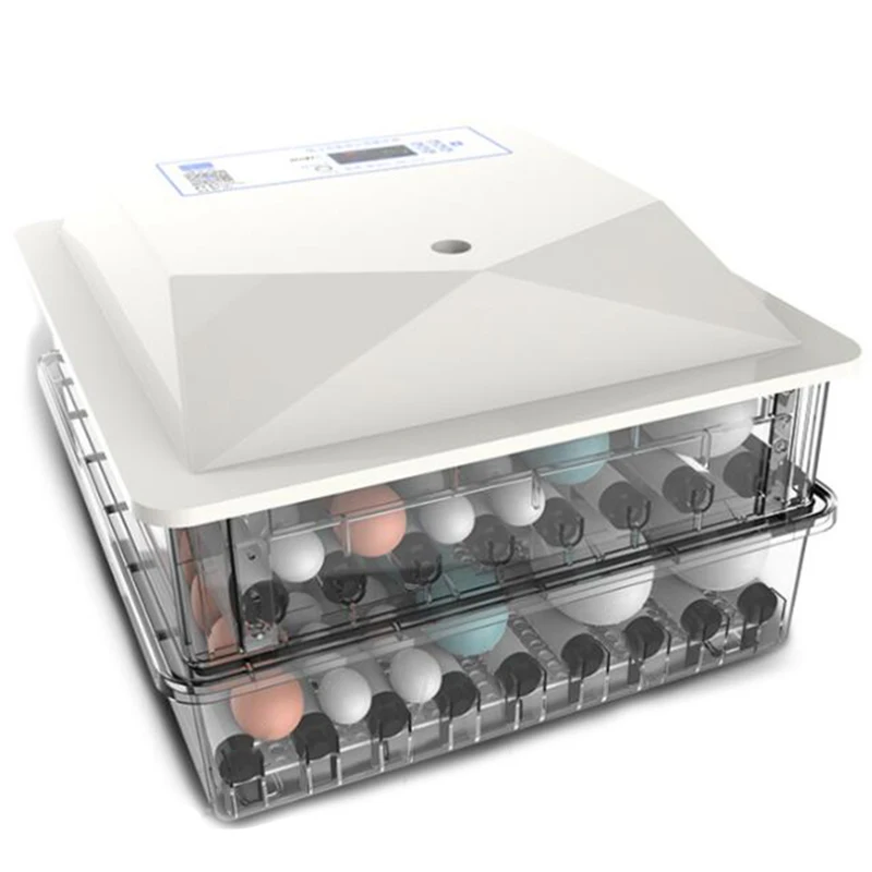 WSFS Горячая штепсельная вилка ЕС, 56 яиц автоматический инкубатор для яиц с ЖК-дисплеем Цифровой сельскохозяйственный инкубатор для фермерских куриных расплывчатых яиц инкубатор для яиц