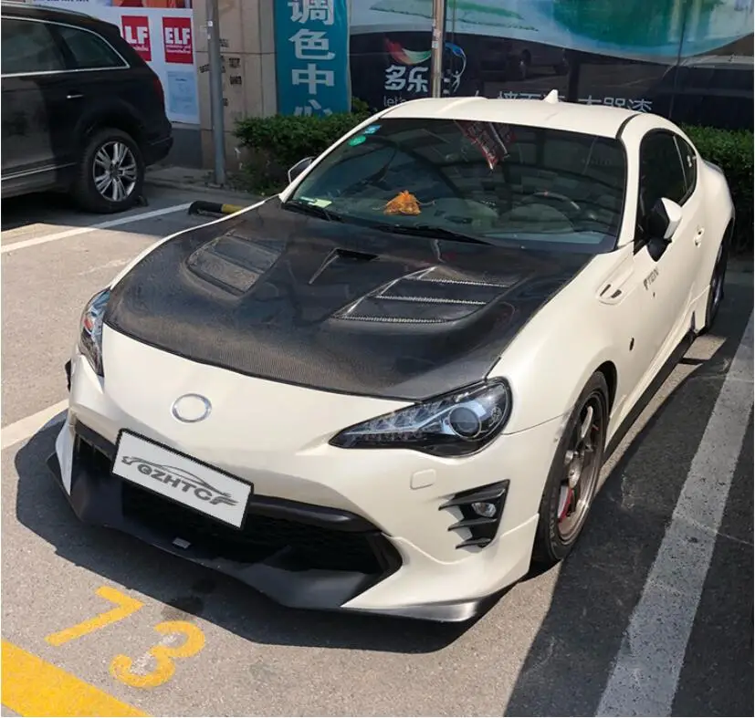 Передний бампер автомобиля GT86 BRZ из углеродного волокна капоты двигателя для Toyota