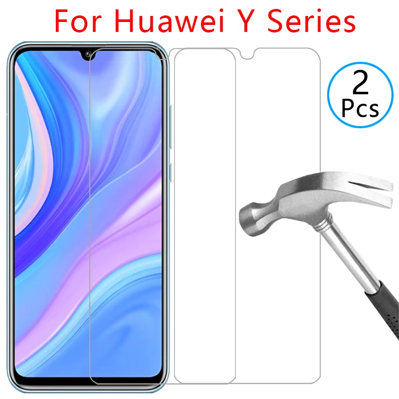 2 шт. закаленное стекло для huawei y5p y6p y7p y8p y6s y8s y9s 2020 y5 lite y6 y7 y9 prime pro 2019 2018 защитный