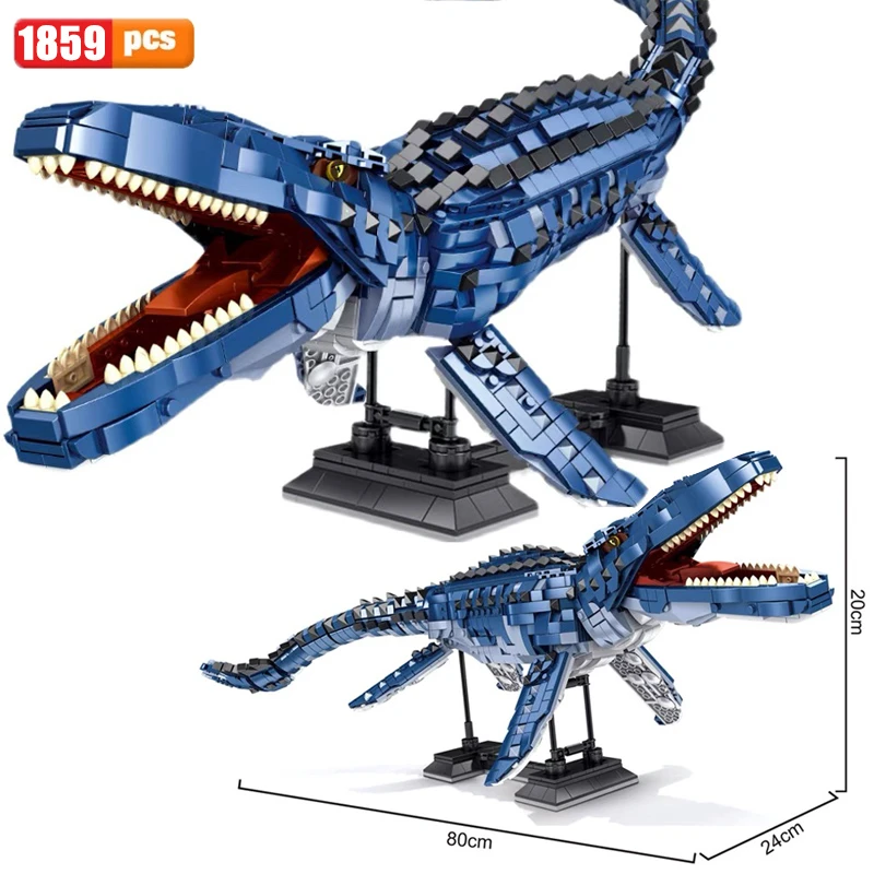 Moc Jurassic Park World Mosasaurus Dinosaur Building Blocks Creative  Apatosaurus Tyrannosaurus Rex Brick Set Toys For Boy Gift - Blocks -  AliExpress