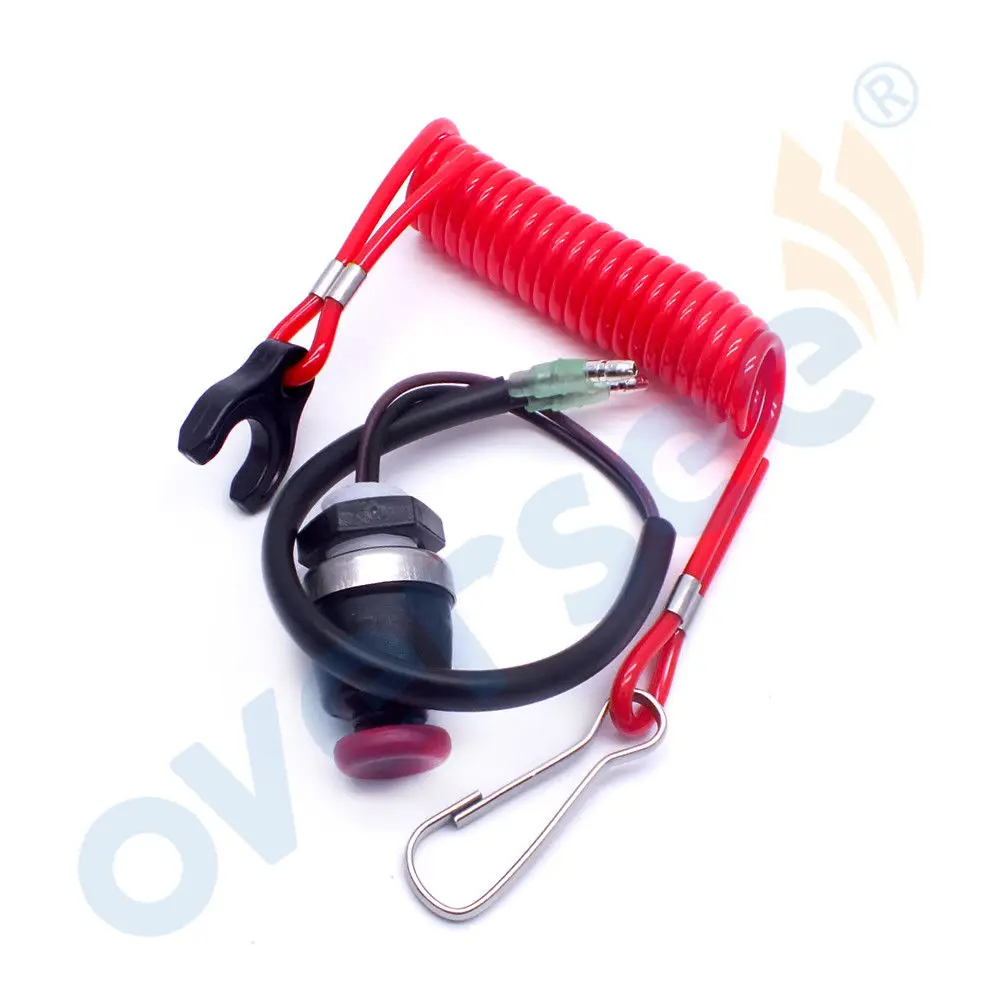 

398-06830 Safety Stop Switch With Lanyard For Tohatsu Outboard Motor 398-06830-0 398068300M