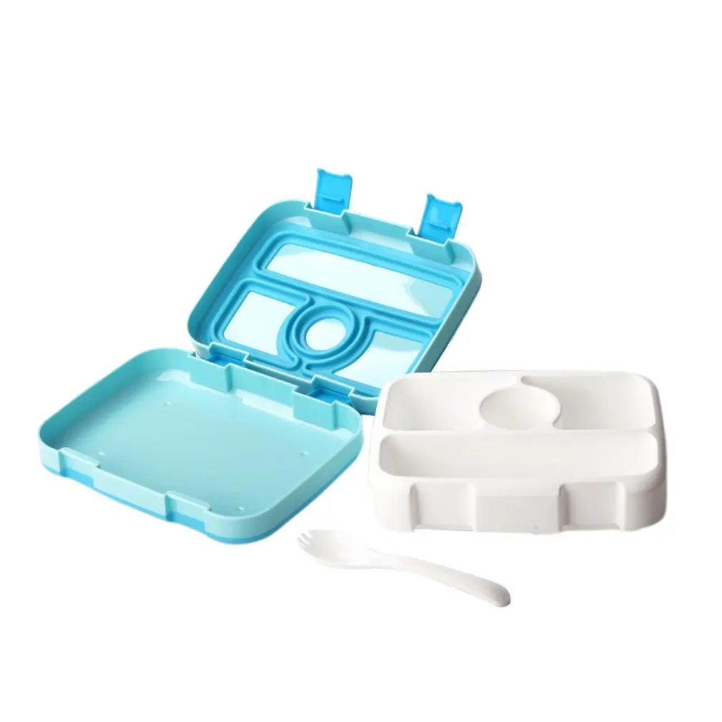 

Grid Lunch Box Student Lunch Box Flip Multi-Grid White-Collar Lunch Box Lunch Food Storage Container