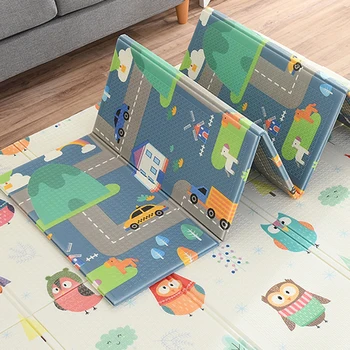 

Foldable Baby Play Mat Thickened Infantil Home Baby Room Decor Children's Carpet Cartoon Kids Rug Game Puzzle Developing Mats