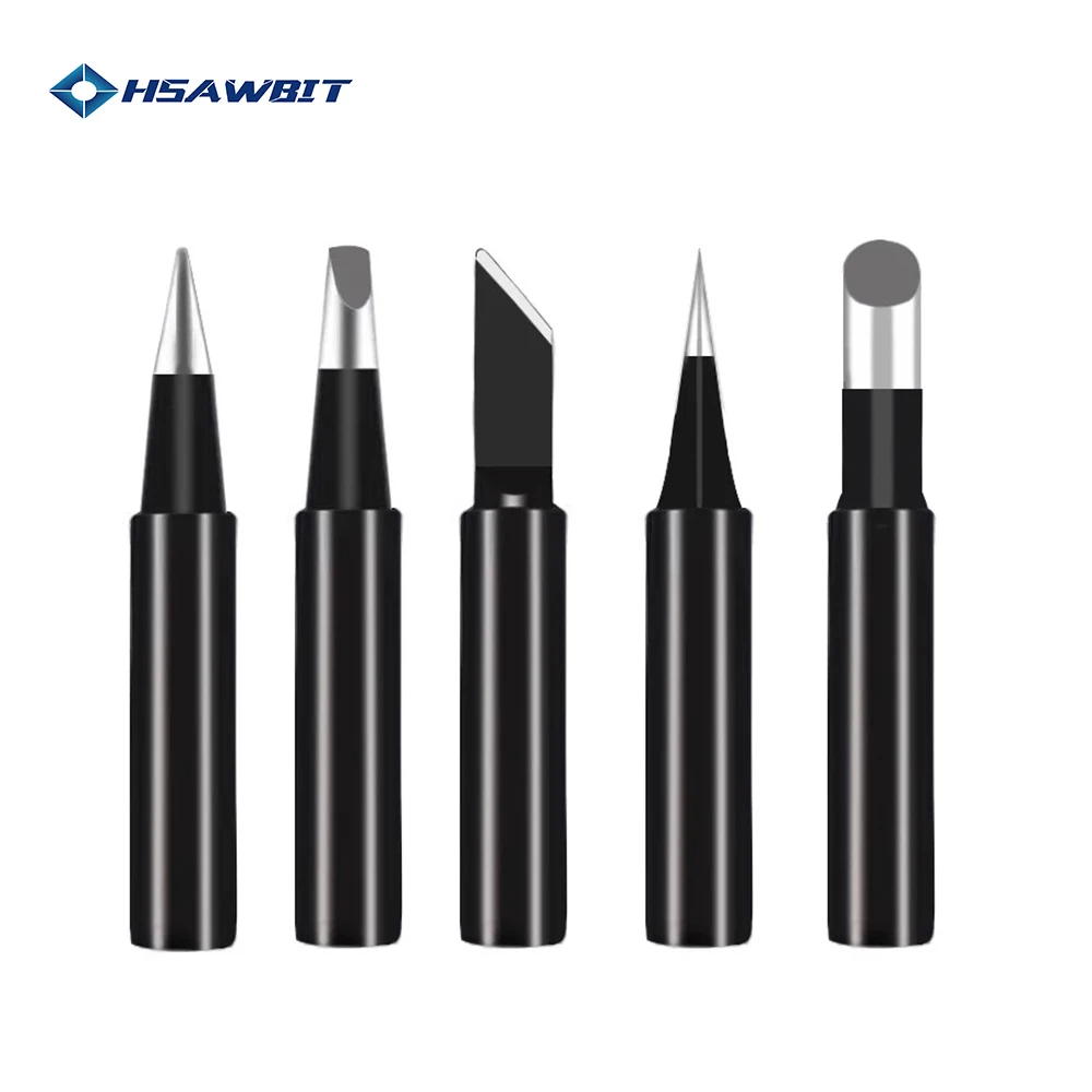 5PCS/lot I/K/B/3C/2.4D Universal 936 937 938 For Soldering Station Solder Iron Welding Tip Head Top Sting BGA Lead-free Tools soldering iron solder iron kit soldering iron tips