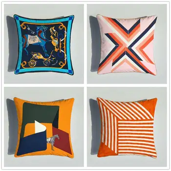 

45x45cm Animal geometry Sofa Pillowcase Pink Cushion Cover Throw Pillow Case Home Sofa Bed Chair Decoration 17.72x 17.72inch