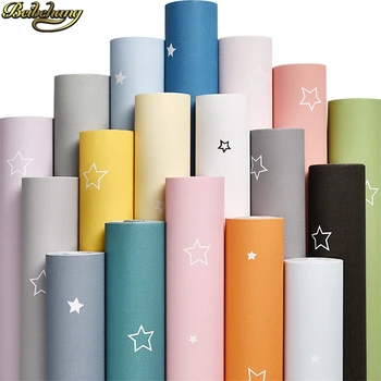 

beibehang 60X300cm Modern self adhesive wallpaper roll Children's room Tv Background Covering stars wallpapers for living room