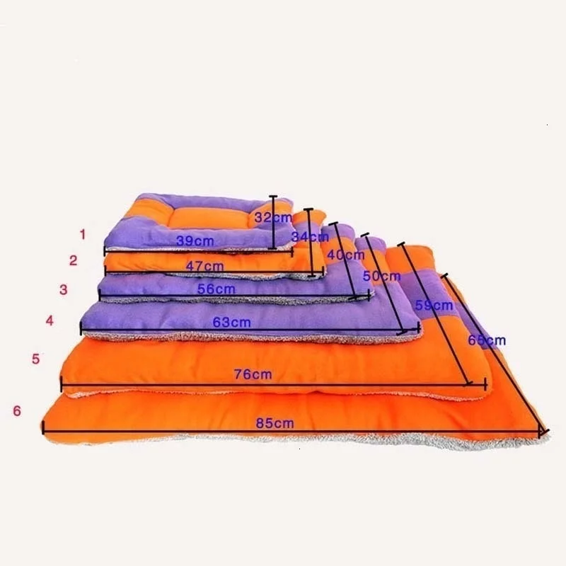 Ультра мягкое теплое одеяло для больших собак для маленьких и средних домашних животных, спальный коврик для кошек, хлопок, все сезоны, моющийся коврик Конура для собак, подушка