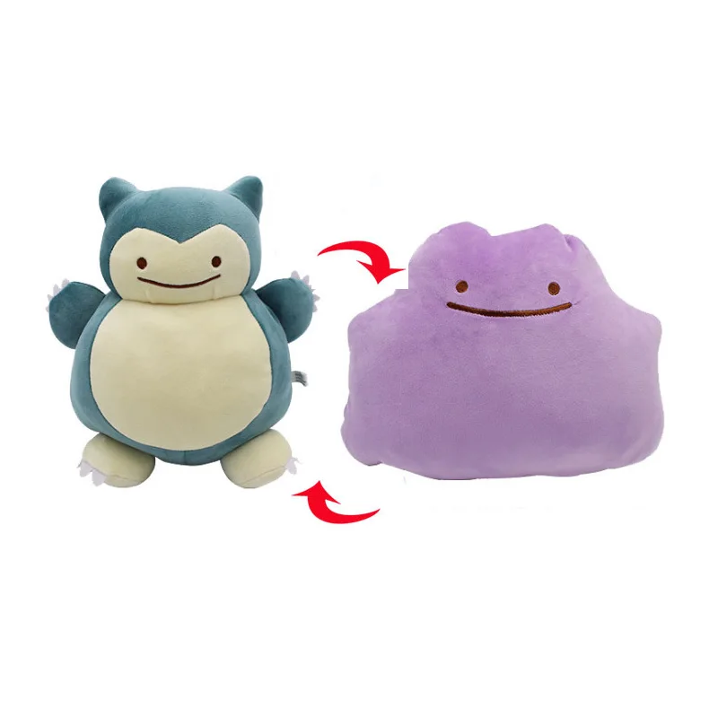 TAKARA TOMY PKM плюшевая кукла Покемон Волшебные трюки Ditto деформационная подушка в форме Пикачу Eevee Сквиртл двухсторонние игрушки для детей - Цвет: ST08