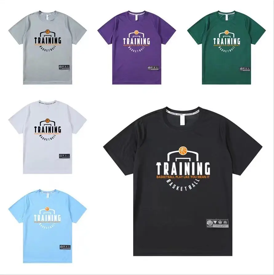 Men Women Running T Shirt breathable Quick Dry Fitness basketball shooting Training Jerseys exercise Clothes Gym Sports Shirts For basketball jerseys