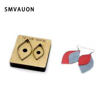 

Christmas Die Cut DIY Teardrop Earrings Punch Blade Rule Cutting Mold Wood Die Cutter For Leather Paper Crafts Leather Tools