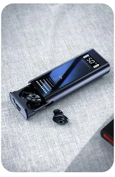 

New Multi-function TWS Wireless Bluetooth 5.0 Earphone Touch Earbuds MP3 Player Flashlights with 3500mAh Power Bank for Phone