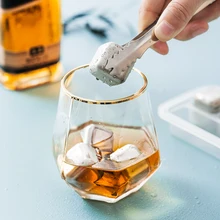 4 многоразовые кубики льда из нержавеющей стали, охлаждающие камни с щипцы и контейнеры для морозилки лоток для виски вино Кола лучший подарок для человека