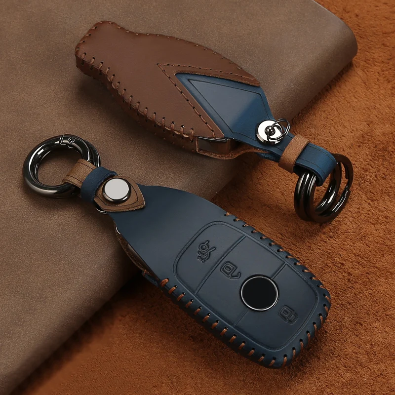 

Car Key Fob Case Cover protector Suitable For Mercedes Benz E C Class W204 W205 W212 W213 W176 W222 GLC Car styling Accessories