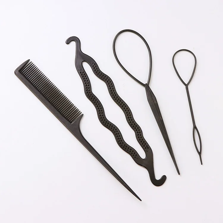 Комплект из 4 предметов, Детские аксессуары для волос в южнокорейском стиле, повязка для волос с надписью «Up-do», головная повязка принцессы для девочек