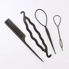 Комплект из 4 предметов, Детские аксессуары для волос в южнокорейском стиле, повязка для волос с надписью «Up-do», головная повязка принцессы для девочек