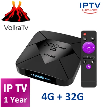 

Amlogic S905X3 X10 max 1 Year Volka IPTV Code Android 9 Box 4GB 32GB 4K IPTV Subscript Volka Pro Tv m3u USA X10 MAX Smart Tv