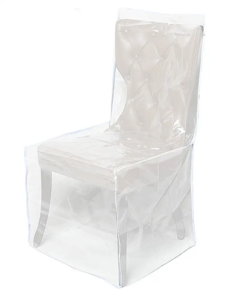 DiningChairPlasticCoversUniversalClearChairsProtectors