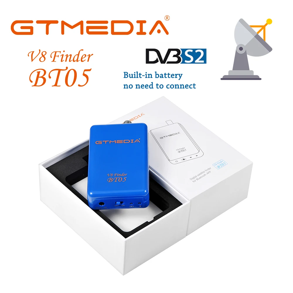GTMedia BT05 Satfinder DVB-S2 FTA Digital Satellite Signal Finder Meter V8Finder 