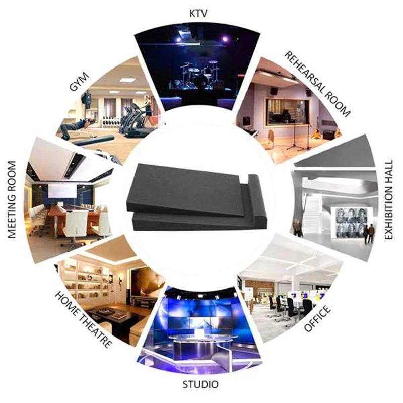 almofadas de almofadas espuma monitor estudio alta almofadas monitor base promocao tridimensional 01