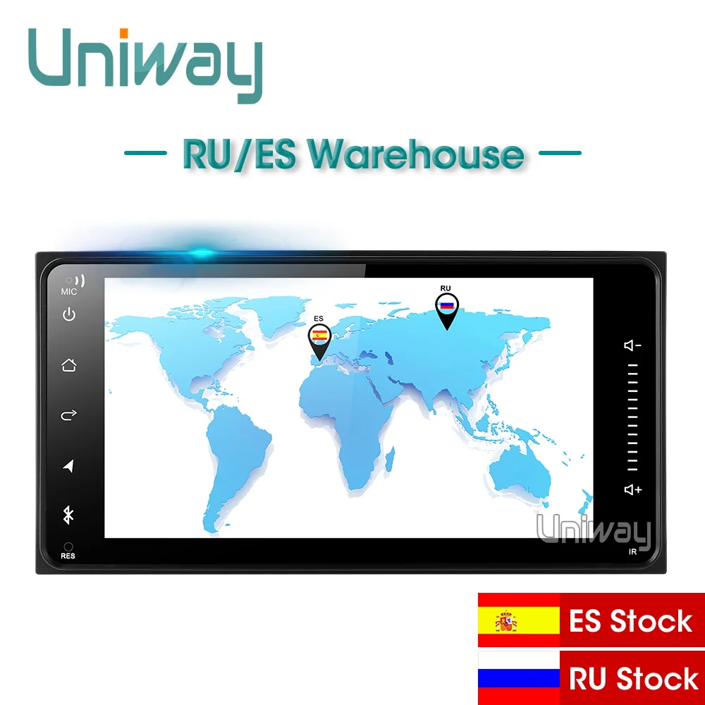 Uniway AHG7071 2G + 32G android 9 0 автомобильный dvd для toyota avensis hilux old camry RAV4 Радио gps navigatrion стерео