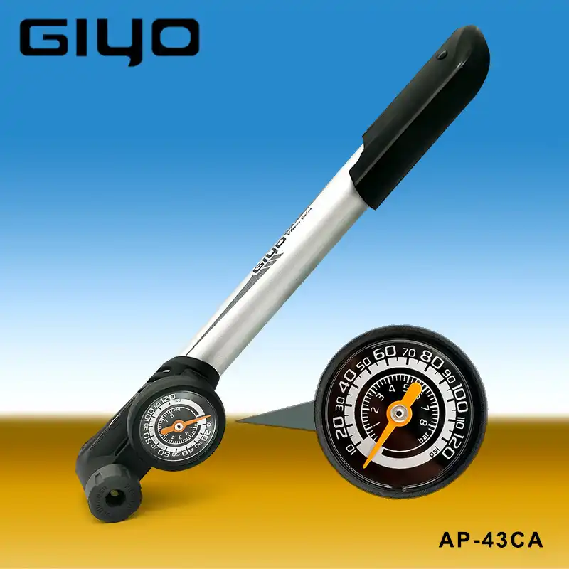 Bike Pump Portable Bicycle Tyre Inflator Hand Pump Schrader PRESTA Valve 120PSI