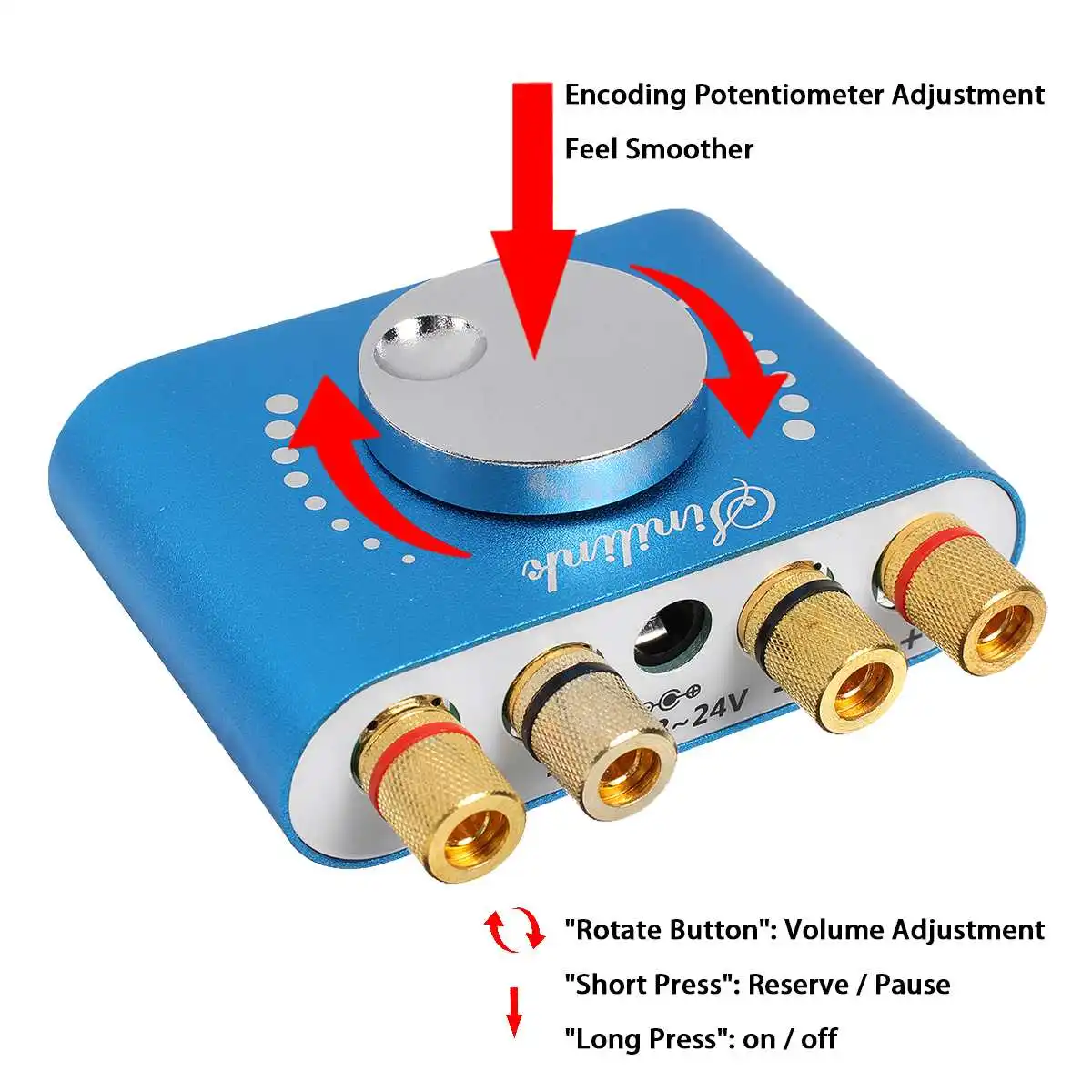 summing amplifier 200W+200W 12V/24V Mini bluetooth 5.0 Digital Amplifier Speaker Audio Power Class D HiFi Stereo USB Music Sound Card AMP Home Car power amplifier