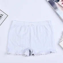 Ladies Women Summer Lace Safety Pants Thread Ribbed Striped Seamless Stretchy Underpants Solid Color Boxer Shorts Ladies Women Summer Lace Safety Pants Thread Ribbed Striped Seamless Stretchy Underpants Solid Color Boxer Shorts