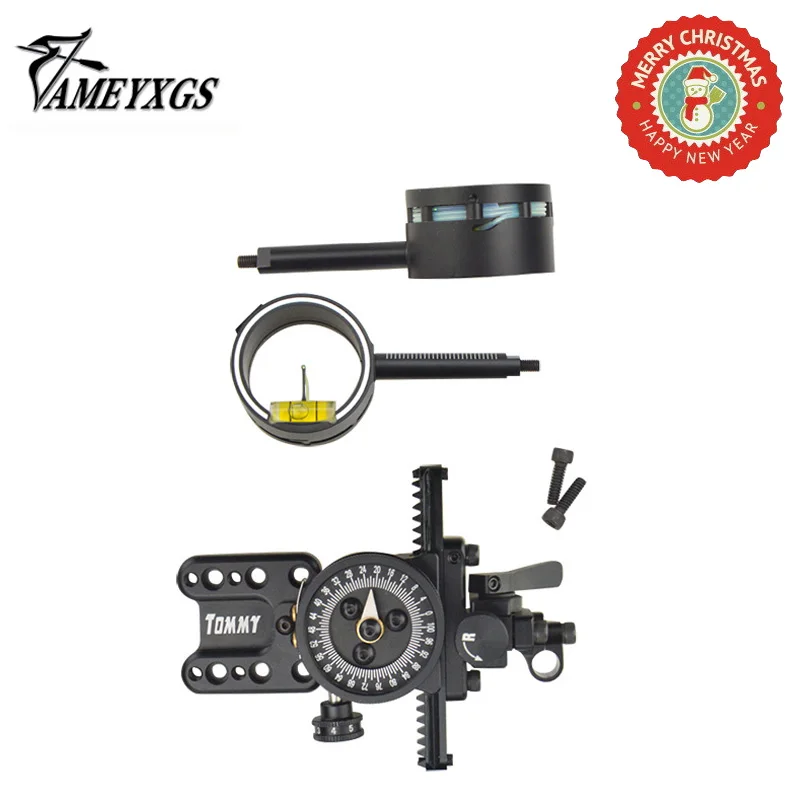 US $125.46 1 Set Archery Single Needle Sight Precision Shooting Assisted Aiming Adjustable For Compound Bow Hunting Accessories