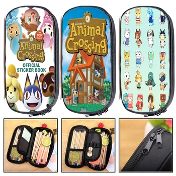 

Multifunction Animal Crossing Storage Bag Kids Anime Pencil Case Cartoon Pen Bag Girl Print Cosmetic Makeup Bag Stationery Bag