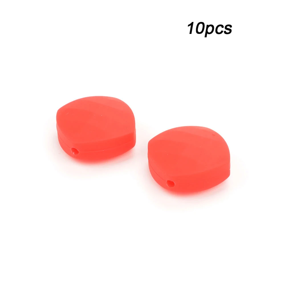 Scarlet red LOFCA 10 шт четырехскоростные Силиконовые Прорезыватели для длинного Силиконовое ожерелье еда без бисфенола-а класс безопасные Силиконовые бусы для прорезывания зубов игрушка - Цвет: Scarlet red