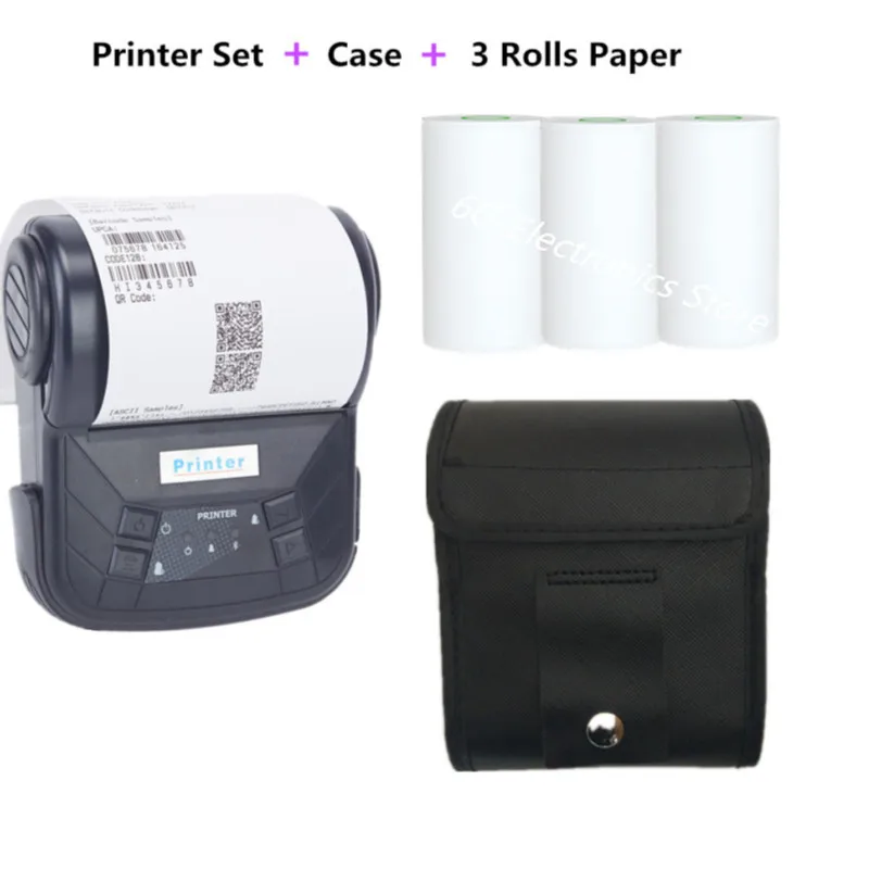 

GOOJPRT 80mm Wireless Bluetooth High Speed Thermal Label Printer Sticker Barcode Moving Printer Mini Printing Logistic Warehouse