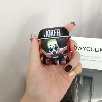 

Cute Clown Silk Pattern Silicone Case For Apple Airpods 2/1 Cover Funny Cartoon Headphone Case Box For Airpod Earphone Soft Case