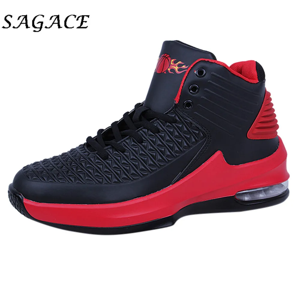 

SAGACE Shoes men wedge platform boots plus size Sneakers Outdoor winter boots men sports non slip waterproof High boots lacing