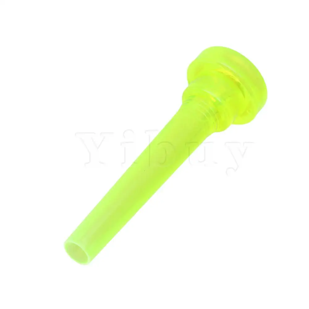 Yibuy Fluorescent Green ABS Plastic Trumpets Mouthpiece 5C Trumpet Parts