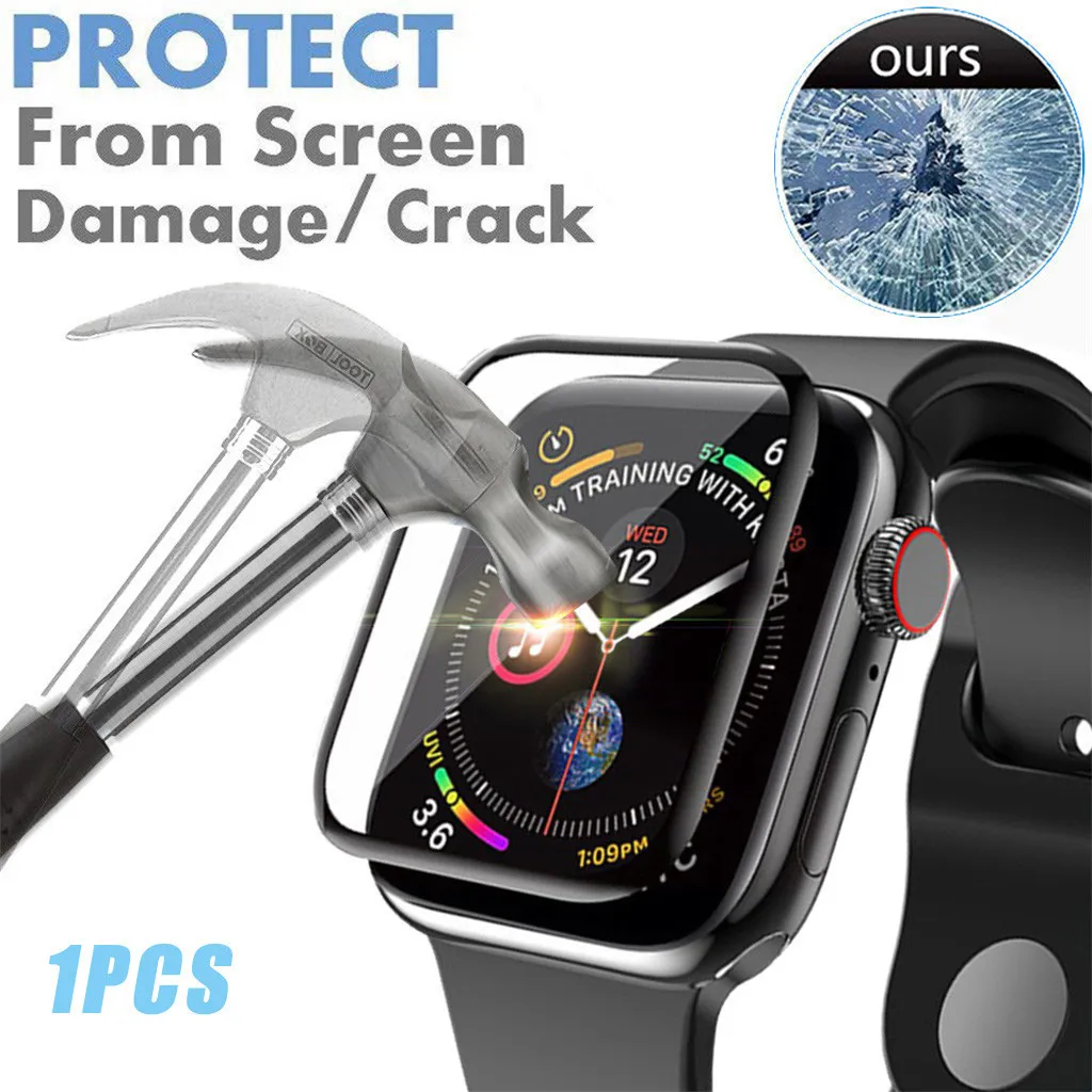 Закаленное стекло для Apple Watch iWatch 5 серия 44 мм i устойчивая к царапинам защита