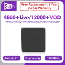 IPTV France Italy IP TV Leadcool W Android Box SUBTV IPTV Spain Italia Portugal Belgium IP TV French Arabic Netherlands IPTV Box