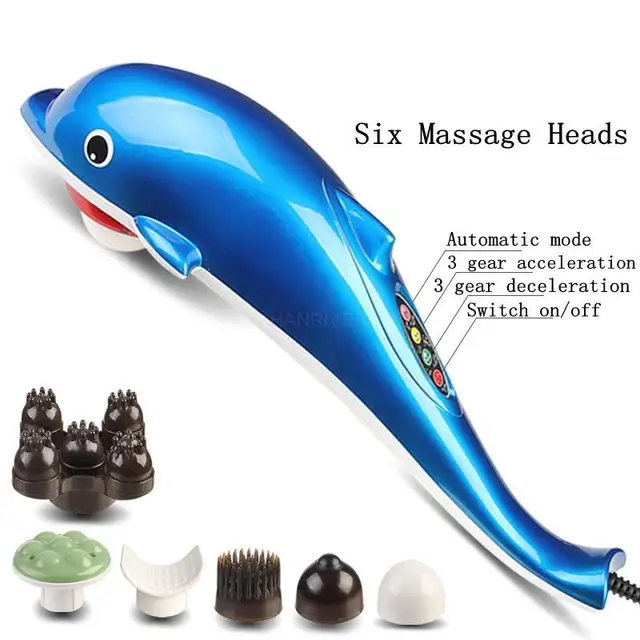 evenwicht Ongeldig Verdwijnen Nieuwe Handheld Dolfijn Stimulator Elektrische Infrarood Massage Hamer  Multifunctionele Nek Full Body Massage Stick Pijnbestrijding|Massage Stok|  - AliExpress