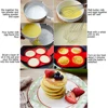 Silicone Pancake Mold Nonstick Egg Pancake Ring Maker Fried Egg Cooker Egg Shaper Omelet Moulds