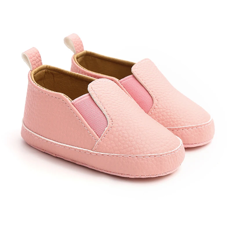 pink Детская обувь для малышей; обувь для мальчиков; обувь из искусственной кожи с эластичным ремешком для девочек 0-18 месяцев; Scarpe Bambina Buty Dziewczynka - Цвет: pink
