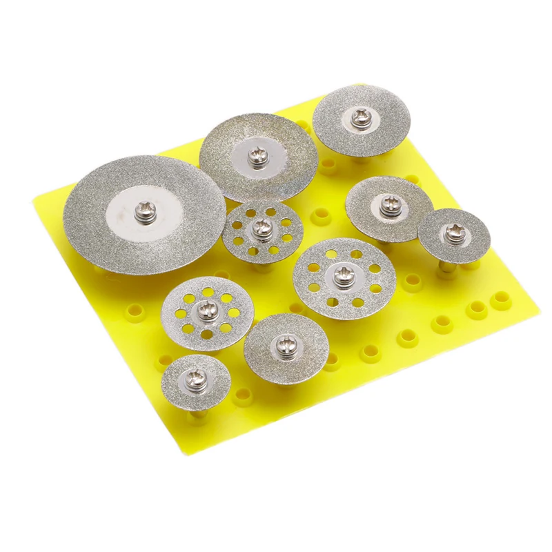 

10Pc 2.35mm Diamond Cutting Disc For Rotary Mini Drills Cut Off Wheel New