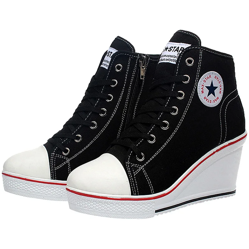 Ботинки женские на танкетке с высоким верхом платформе|shoes casual|shoes casual womenshoes platform