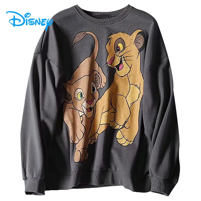 Sudadera con dibujos animados de Disney para mujer, jersey con estampado de  El Rey León, Simba Nala, ropa de calle Harajuku Vintage, Tops holgados  informales para mujer _ - AliExpress Mobile